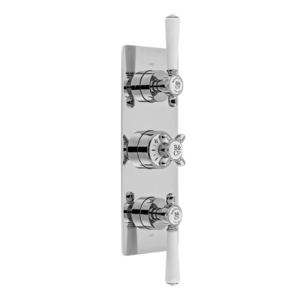 Cutout image of Booth & Co. Axbridge Triple Outlet Thermostatic Shower Valve